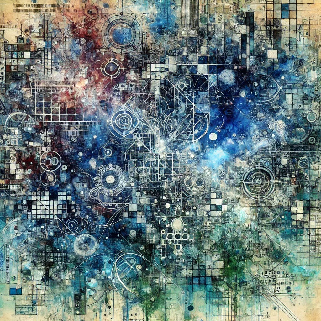 Yes, I’ve been playing with ChatGPT for abstract image generation. I kind of like this one and I felt it relates to the idea of finding value in noise.