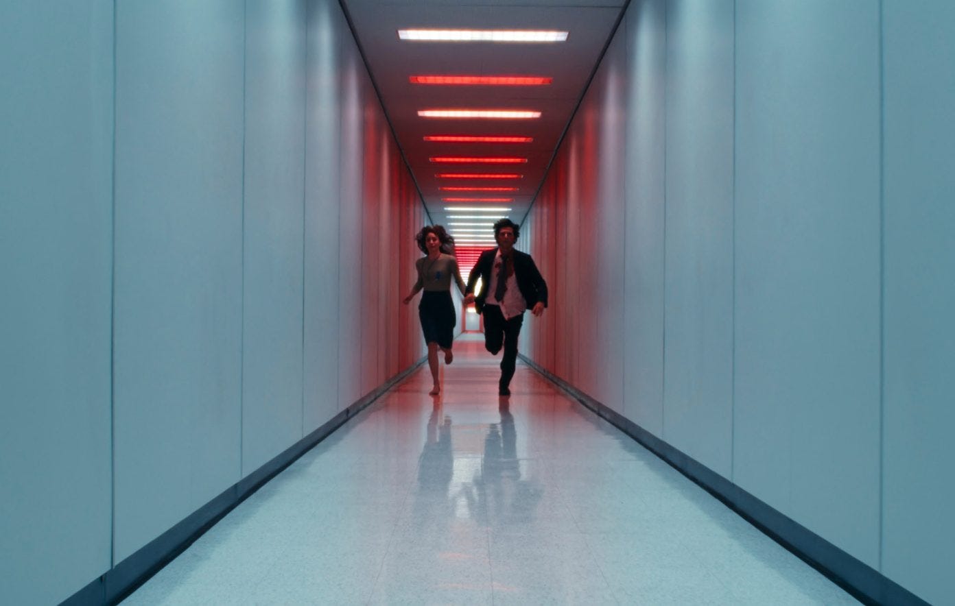A still from Severance’s Season 2 finale