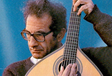 Carlos Paredes with his Portuguese Guitar